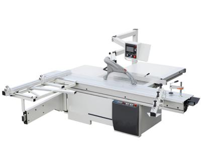 China Hot sale VERTICAL woodworking sliding table board saw electrically tilting and lifting made in China for sale