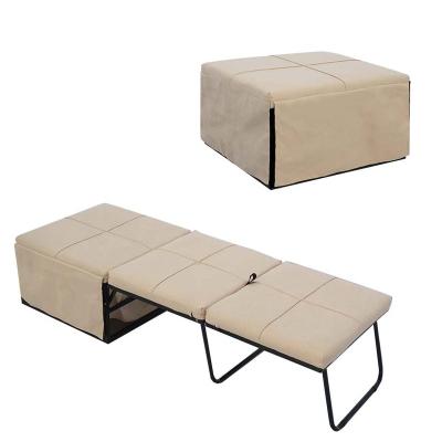 China New Design Modern Home Furniture Muti-function Style Metal Folding Stool Comfortable Single Bed for sale