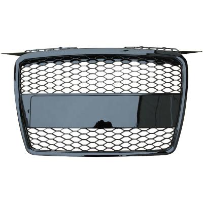 China ABS Front Upgrade Sport Rs3 Grille For Audi A3 S3 2006 2007 2008 Upgrade Audi RS3 Front Grille Glossy Black Grille RS A3 8P 2005 for sale