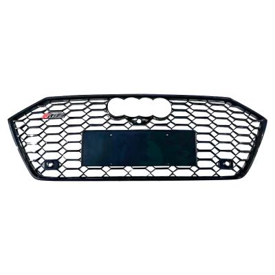 China Honeycomb For Audi A7 S7 C8 Front Bumper Grill Upgrade To ABS RS7 Style Auto Parts With Honeycomb Mesh Radiator ABS 2019 2020 2021 for sale