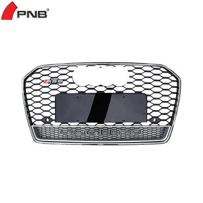 China Net Honeycomb Frame Black Brand Honeycomb Grill Mesh For Audi A6L C7 2017 2018 PA 2016 for sale