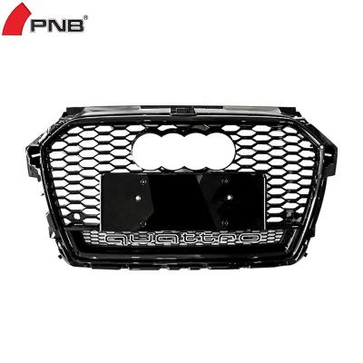 China Custom made honeycomb car RS1 grill with quattro for audi a1 2017 2018 2019 2016 honeycomb grill for sale