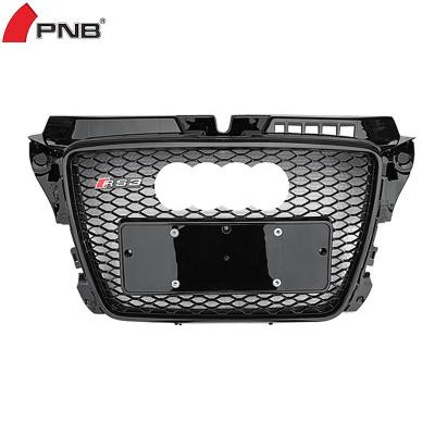 China Upgrade Sport Drop Shipping RS3 Front Grille For 2008 Audi A3 S3 8P griglia Grille 2009 2010 2011 2012 for sale