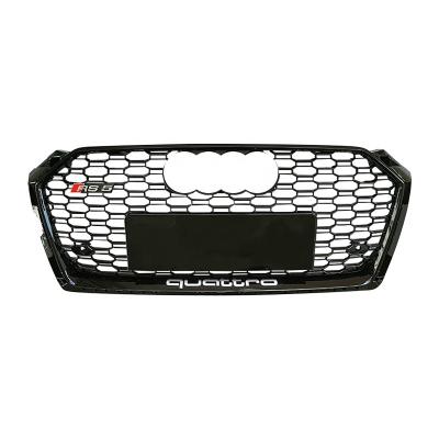 China Upgrade Sport Drop Shipping rs5 b9 Auto Front Grill For Audi A5 S5 B9 With Camera Hole Upgrade RS5 b9 Honeycomb Grill 2017 2018 2019 for sale