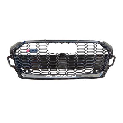 China Upgrade Sport RS5 B9.5 Front Grill For Audi A5 S5 B9.5 Gloss Black RS5 Honeycomb Bumper Grill For Audi A5 S5 2020 2021 2022 for sale