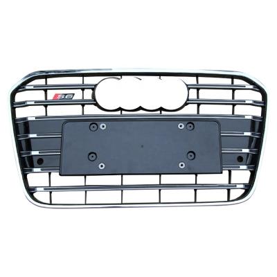 China S6 Style For Audi A6 S6 C7 Car Body Parts Front Bumper Grill With Honeycomb Mesh Radiator Grill ABS 2012 2013 2014 2015 for sale