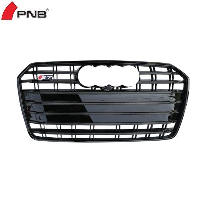 China upgrade sport auto parts retrofit s7 black chrome grill for audi a7 2016 2017 2018 for sale