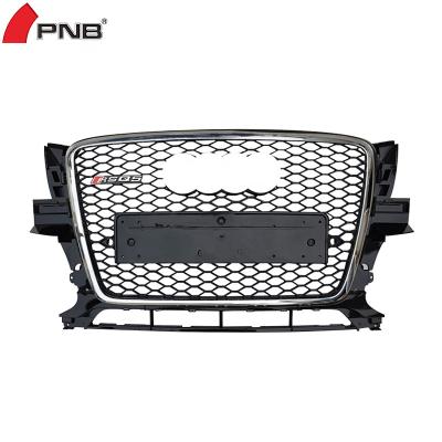 China Plastic black upgrade sport ABS honeycomb mesh rsq5 grille for audi q5 2010 2011 2012 front grille for sale