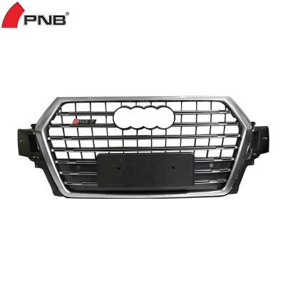 China Custom honeycomb car grill for audi q7 2016 2017 2018 2019 front grill refit sq7 chrome plating for sale