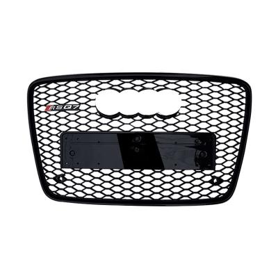 China Honeycomb Car Grill For Audi Q7 Change To Black Or Black 2006-2015 Chrome Frame Honeycomb RSQ7 Mesh Radiator ABS Grill Net Silver for sale