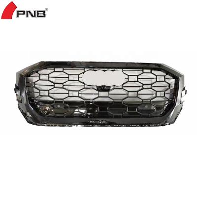 China Honeycomb Car Front Bumper Grill With Honeycomb ABS Facelift Mesh Grill Black Frame For Audi Q8 SQ8 To RSQ8 2020 20212022 Change for sale