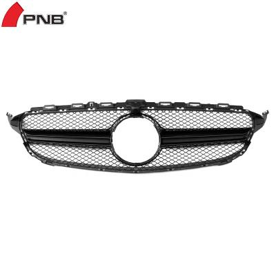 China Wholesale upgrade sport spot grills parts for car W205 Mercedes C180 c200 c260 c300 L style 2015 amg grill c63 2016 2017 2018 for sale