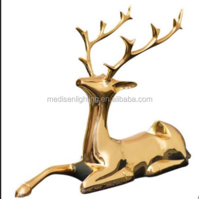 China European elegant pure copper deer opens decoration TV cabinet winecabinet living room style room decoration gift idea for sale