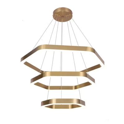 China Factory Supplier Modern Unique Art 2020 Modern Lighting Fixtures Round Gold Pendant Lighting for sale