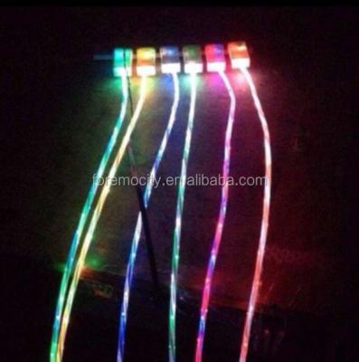 China Hot Wholesale 3ft Mobile Phone Led Current Flow Light Up Charging And Data Sync Cable For Android Phone for sale