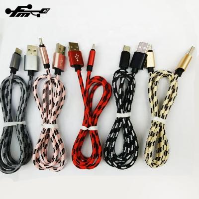 China Wholesale High Quality Mobile Phone Low Nylon Fiber Braided USB Charger Cable Mobile Phone Data Cable for sale