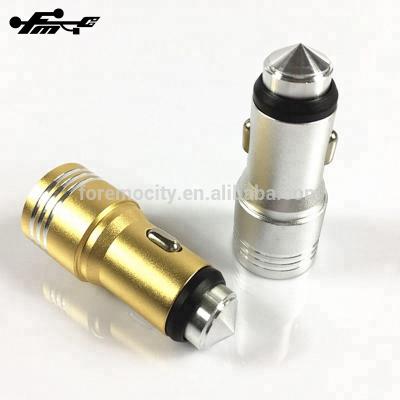 China Cyberpunk Suppliers 2 Ports USB Car Charger Adapter Metal Chinese Car Charger for sale