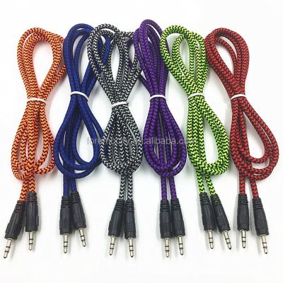 China AUX cord. Telephone 3.5mm M/M Stereo Audio Cable Male Male For PC MP3 CAR for sale