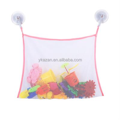 China Strong Organizer Baby Bathroom Bathtub Toys Kids Bathroom Suction Hooks Toys Storage Bag for sale