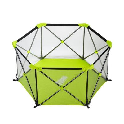 China Easy Install Metal Kids Safety Safety Play Center Yard Pet Playpen Inforor High Quality Portable Folding Baby Safety Barrier for sale