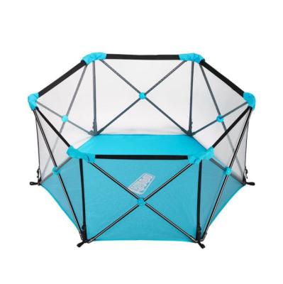 China Easy Install 6-Panel Multifunctional Folding Pet Play Yard Baby Activity Fences Indoor Playpen For Kids for sale