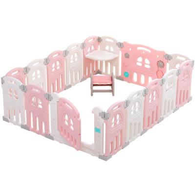 China Modern Durable Easy Folding Plastic Indoor Kids Safety Play Yards Baby Playpen for sale