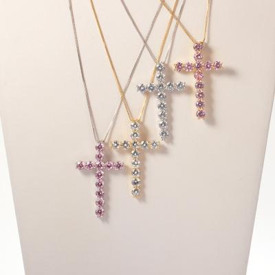 China CLASSIC Hip Hop Pendant Necklace Iced Out Diamond Cross Pendant for sale