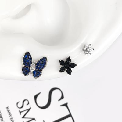 China Foxi Jewelry FASHIONABLE Wholesale Women's Zircon Stud Earrings 925 Sterling Silver Small for sale