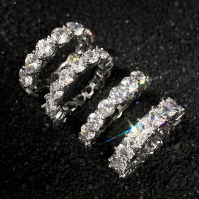 China High Quality Fashion 925 Sterling Silver Ring Environmental Friendly Trend Zircon Women's Ring for sale