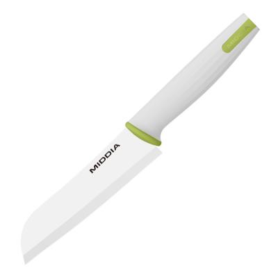 China Antibacteriano Japonés Santoku Cuchillo de cocina Cuchillos de cocina 5 pulgadas Cuchillo de cerámica de cocinero Zirconia mango colorido en venta