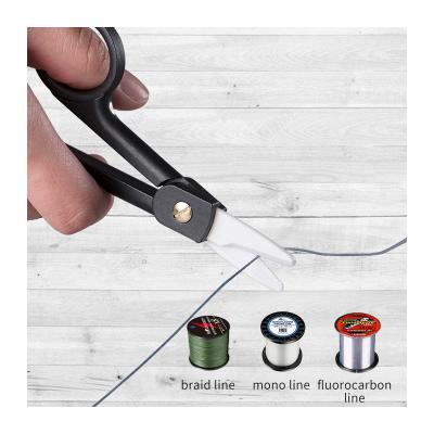 Cina MIDDIA Fly Fishing Line Scissors 1 Inch Ceramica Pesce Serrated Lama per taglio treccia in vendita