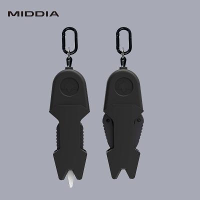 China MIDDIA Tackle Accessories Fishing Plier Scissor Braid Line Snip Cutter with Laser Logo for sale