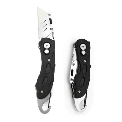 China White Ceramic Blade MIDDIA Safety Paper Knife with Black Pocket Handle Folding Knife for sale