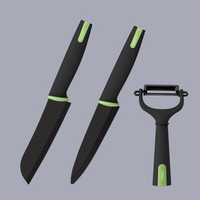 China Knife Blade Material Ceramic 3pcs Ceramic Chef Knife Set for Durability and Longevity for sale