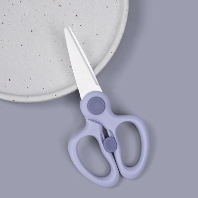 China PP Handle MIDDIA Baby Kitchen Food Scissors 2.5 Inch Safety Scissors for Cooking Tools for sale