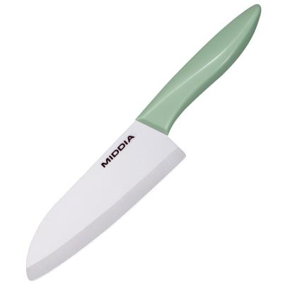 China MIDDIA Complete Green Kitchen Knife Kit Advanced Ceramic Knives with Cover Sheath for sale