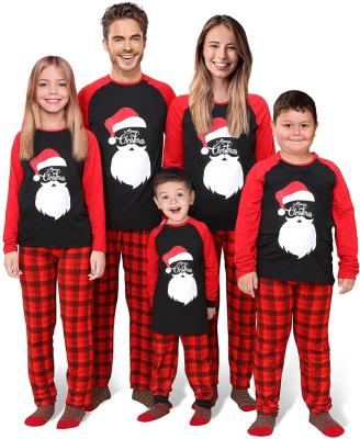 China 2021 Breathable Kids Sleepwear Parent-child Suit Christmas Pajamas Sets Matching Family Clothing Pajamas For Women Set for sale