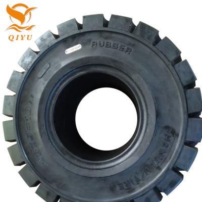 China Transport QIYU TIRE Brand 23X9-10 RIM 6.5 Linde Forklift Solid Clip Tire for sale