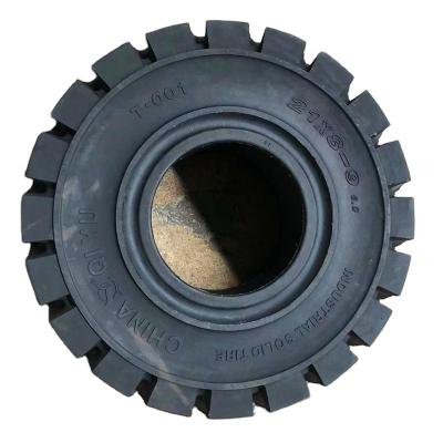 China Transport QIYU TIRE linde brand 23x9-10 27x10-12 forklift solid clip tire for linde spare parts for sale