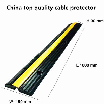 China Pavement Safety Railing Protector Single Channel Flexible Rubber Cable Covers for sale