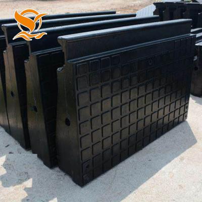 China Railway Rubber Pads Railway Rubber Railroad Sleepers Rubber Slab Supplier Onboard: 1100*750*160-205mm Outside: 1100*500/550*120-160mm for sale