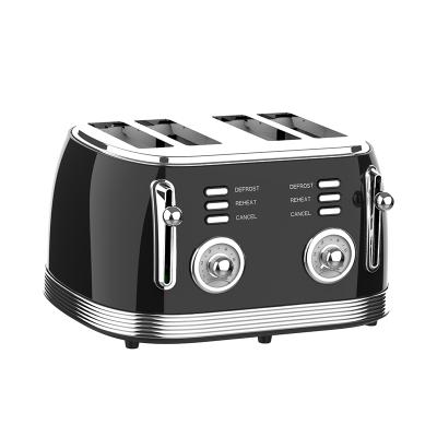 China Hotel Hot Sales 4 Slicer Bread Toaster Stainless Steel Toaster for sale