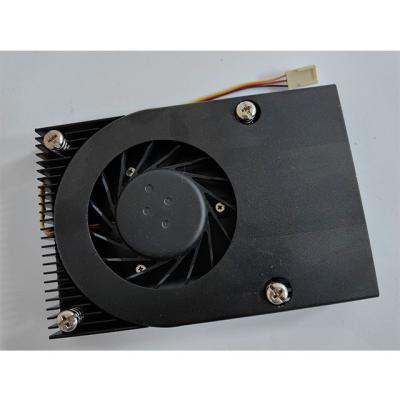 China Aluminum Computer Case Radiator Fin Black Metal Cover CNC Milling And With Fan for sale