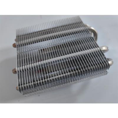 China copper & Aluminum radiator copper plate copper fin and 4 heatpipes for sale