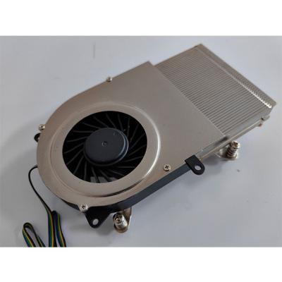 China Computer case 1151 78x78mm copper screw pitch heatsink 2 heatpipes block and FAN8015 for sale