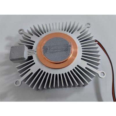 China Computer case sunflower heatsink with CNC fan and rotation and copper block in the heatsink for sale