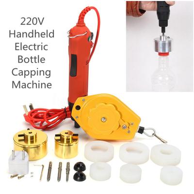 China Handheld Electric Food Manual Bottle Cosmetic Screw Cap Closing Capping Machinery Bottle Capper for sale