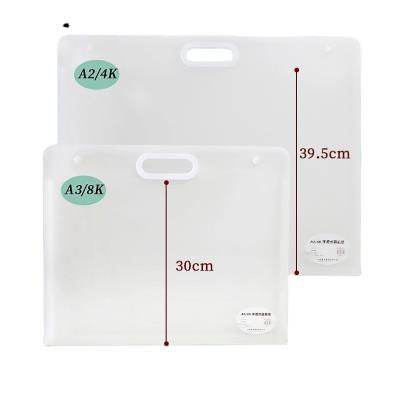 China Flash Drawing 8k/4k Extra Large Paper Document A3/A4 Arts Drawings File Storage Bag Button Single Data File Painting Work Storage Paper Bag for sale