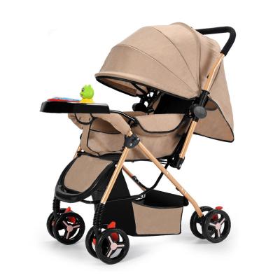 China Luxury Hot Sale Folding Baby Stroller Easy Portable Canvas Cloth Lightweight Baby Stroller for sale