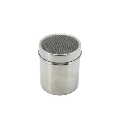 China Sustainable 10 oz 304 Salt Shaker Stainless Steel Spice Shaker Bottles Metal Spice Shaker for sale